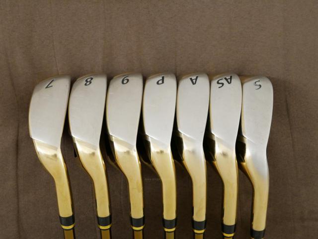 Iron set : Tsuruya : ชุดเหล็ก Tsuruya AXEL Gold Premium II (รุ่นปี 2017 ของใหม่ 6 หมื่นกว่าบาท หน้าเด้งสุดๆ ไกลสุดๆๆ) มีเหล็ก 7-Pw,Aw,As,Sw (7 ชิ้น ครบเซ็ต) ก้านกราไฟต์ Flex R
