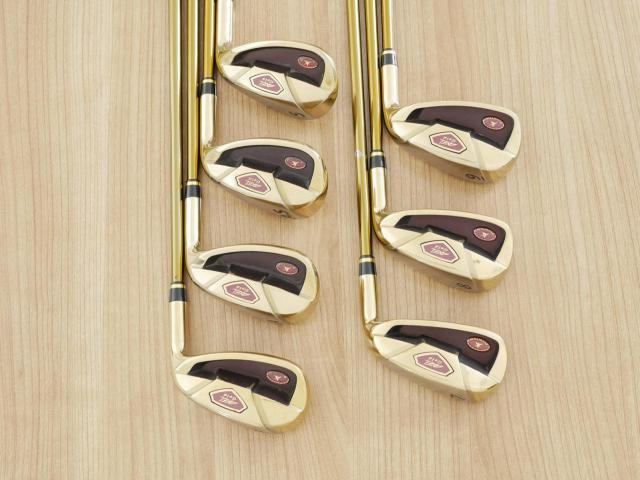 Iron set : Tsuruya : ชุดเหล็ก Tsuruya AXEL Gold Premium II (รุ่นปี 2017 ของใหม่ 6 หมื่นกว่าบาท หน้าเด้งสุดๆ ไกลสุดๆๆ) มีเหล็ก 7-Pw,Aw,As,Sw (7 ชิ้น ครบเซ็ต) ก้านกราไฟต์ Flex R