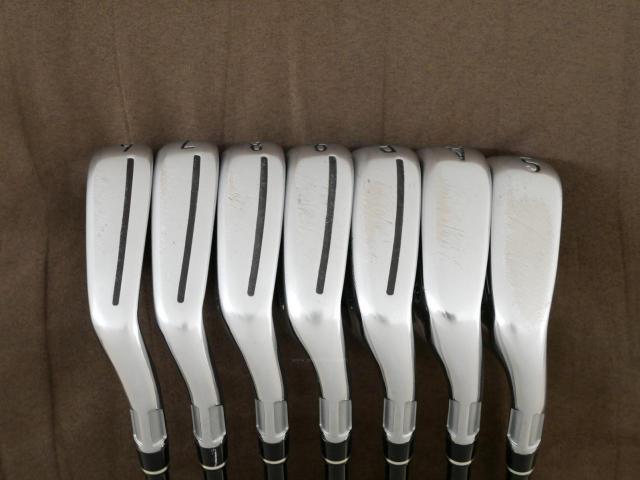 Iron set : Taylormade : ชุดเหล็ก Taylormade M GLOIRE (ออกปี 2019 รุ่นท๊อปสุด ไกลสุด Japan Spec) มีเหล็ก 6-Pw,Aw,Sw (7 ชิ้น) ก้าน Fujikura Speeder Evolution Flex R
