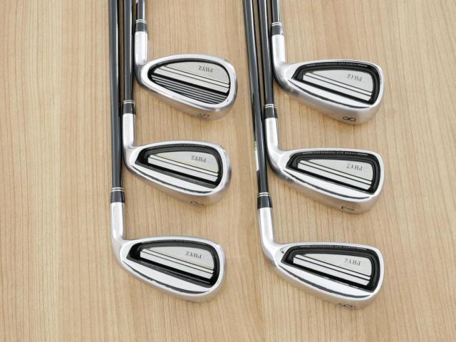 Iron set : Tourstage : ชุดเหล็ก Tourstage PHYZ III (ปี 2017 ซีรี่ย์ท๊อป ใบใหญ่ ตีง่าย ไกล) มีเหล็ก 6-Pw,Aw (6 ชิ้น) ก้านกราไฟต์ Flex R