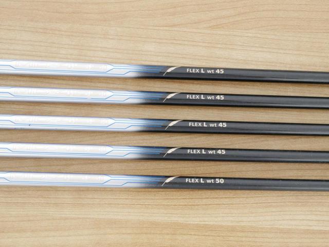 Lady club : All : ชุดเหล็ก Fourteen Gelong D (ใบใหญ่ ตีง่าย ไกล) มีเหล็ก 7-Pw,Aw (5 ชิ้น) ก้านกราไฟต์ Flex L