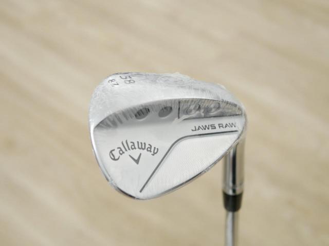 Wedge : Callaway : **ของใหม่ ยังไม่แกะพลาสติก** Wedge Callaway JAWS RAW (ปี 2023) Loft 58 ก้านเหล็ก NS Pro 950 NEO Flex S