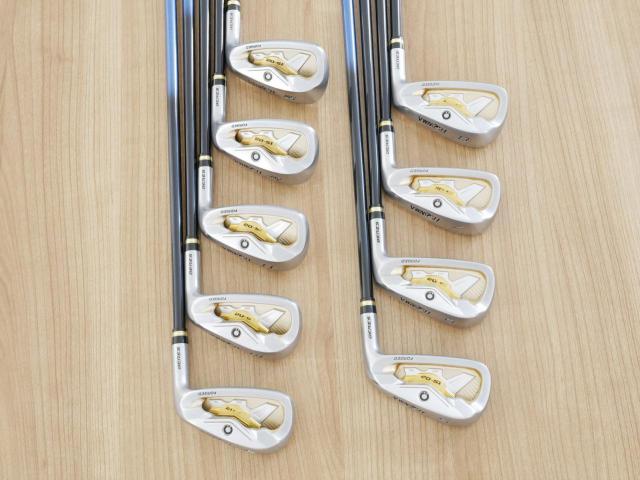 Iron set : Honma : ชุดเหล็ก Honma Beres IS-02 (หน้าเด้ง Forged) มีเหล็ก 5-11,Aw,Sw (9 ชิ้น เทียบเท่า 4-Pw,Aw,Sw) ก้าน ARMRQ 6 (54) Flex R (2 ดาว)