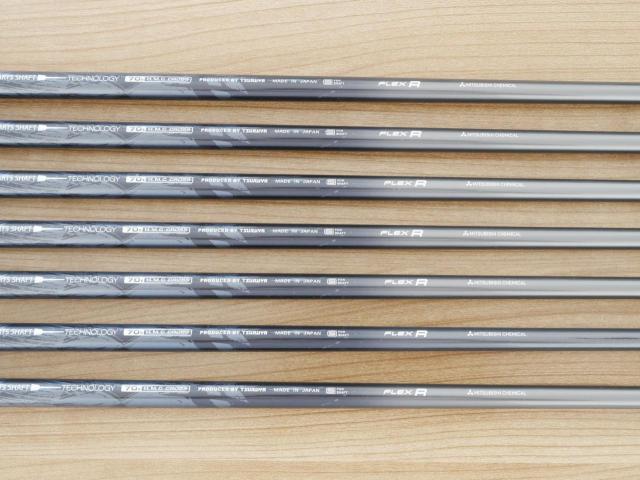 Iron set : Tsuruya : ชุดเหล็ก Tsuruya AXEL Gold Premium V (ออกปี 2023 ของใหม่ 7 หมื่นกว่าบาท หน้าเด้งสุดๆ ไกลสุดๆๆ) มีเหล็ก 7-Pw,Aw,As,Sw (7 ชิ้น ครบเซ็ต) ก้านกราไฟต์ Flex R