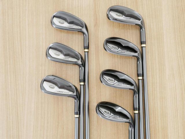 Iron set : Tsuruya : ชุดเหล็ก Tsuruya AXEL Gold Premium V (ออกปี 2023 ของใหม่ 7 หมื่นกว่าบาท หน้าเด้งสุดๆ ไกลสุดๆๆ) มีเหล็ก 7-Pw,Aw,As,Sw (7 ชิ้น ครบเซ็ต) ก้านกราไฟต์ Flex R