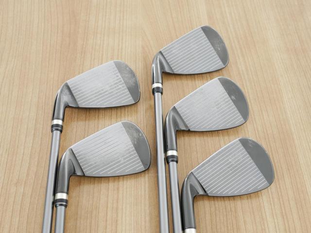 Iron set : PRGR : ชุดเหล็กกระเทย PRGR New Egg Iron (รุ่นปี 2017 ตีง่ายและไกลมาก) มีเหล็ก 7-Pw,Aw (5 ชิ้น) ก้านกราไฟต์ Flex SR (M-40)