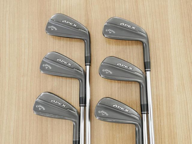 Iron set : Callaway : ชุดเหล็ก Callaway Apex Ti Fusion Black (รุ่นท็อปสุด แพงที่สุด ปี 2025 ของใหม่ 8 หมื่นบาท) มีเหล็ก 5-Pw (6 ชิ้น) ก้านเหล็ก NS Pro 950 NEO Flex S