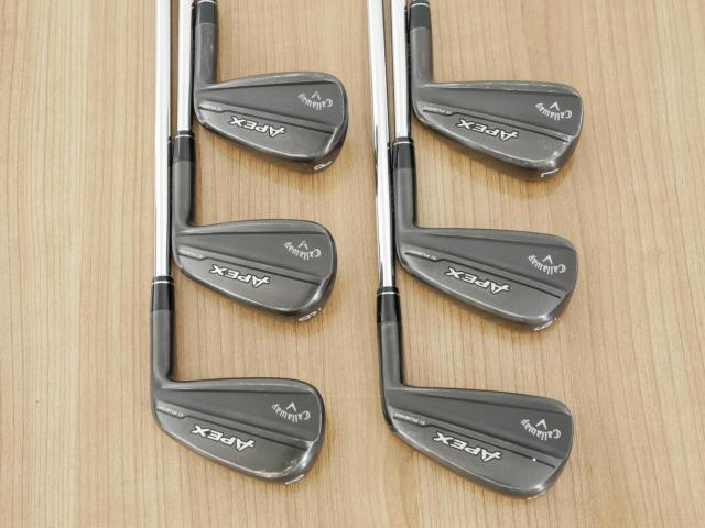 Iron set : Callaway : ชุดเหล็ก Callaway Apex Ti Fusion Black (รุ่นท็อปสุด แพงที่สุด ปี 2025 ของใหม่ 8 หมื่นบาท) มีเหล็ก 5-Pw (6 ชิ้น) ก้านเหล็ก NS Pro 950 NEO Flex S