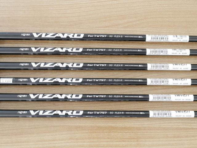Iron set : Honma : ชุดเหล็ก Honma Tour World TW757P (ออกปี 2022) มีเหล็ก 5-Pw (6 ชิ้น) ก้านกราไฟต์ Honma Vizard 50 Flex R