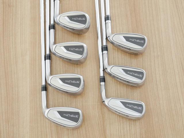 Iron set : Taylormade : ชุดเหล็ก Taylormade Stealth HD (ออกปี 2022 Japan Spec. ใบใหญ่มาก ตีง่ายสุดๆ) มีเหล็ก 6-Pw,Aw,Sw (7 ชิ้น) ก้านเหล็ก KBS Max MT 80 Flex S
