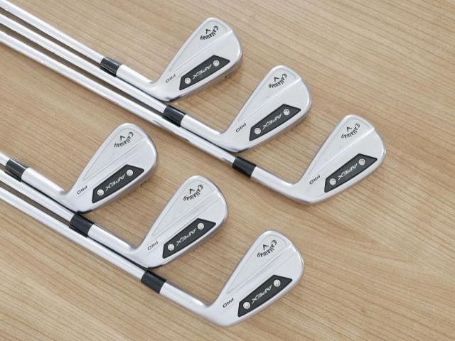 Iron set : Callaway : ชุดเหล็ก Callaway APEX Pro Forged (ออกปี 2024) มีเหล็ก 5-Pw (6 ชิ้น) ก้านเหล็ก NS Pro Modus 105 Flex S