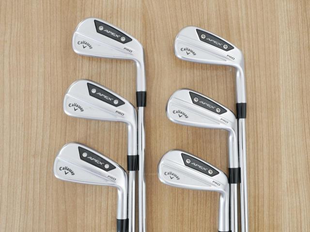Iron set : Callaway : ชุดเหล็ก Callaway APEX Pro Forged (ออกปี 2024) มีเหล็ก 5-Pw (6 ชิ้น) ก้านเหล็ก NS Pro Modus 105 Flex S