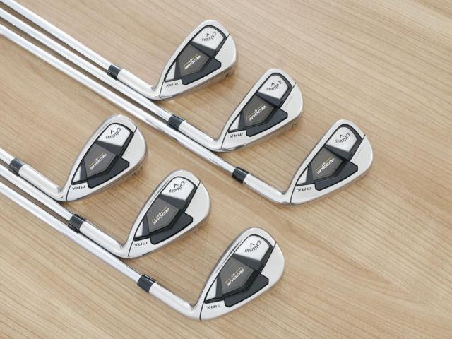Iron set : Callaway : ชุดเหล็ก Callaway Rogue ST Max (ออกปี 2022 ตีง่าย ไกลมาก) มีเหล็ก 6-Pw,Aw (6 ชิ้น) ก้านเหล็ก NS Pro Zelos 7 Flex S