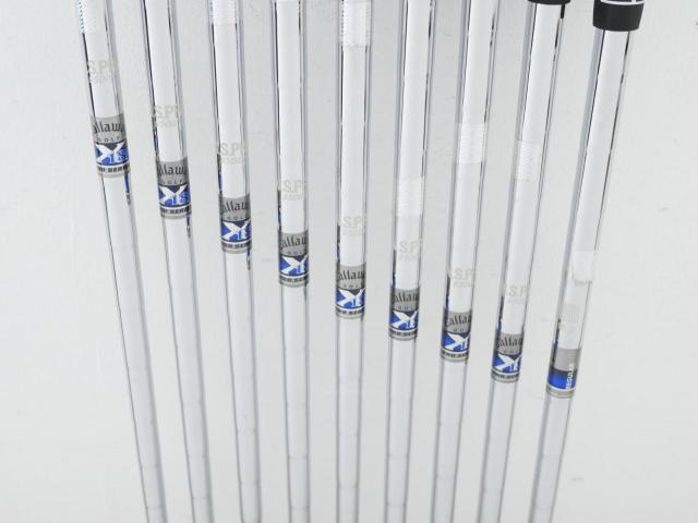 Iron set : Callaway : ชุดเหล็ก Callaway X-18 Pro Series มีเหล็ก 3-Pw,Sw (9 ชิ้น) ก้านเหล็ก NS Pro 950 Flex R