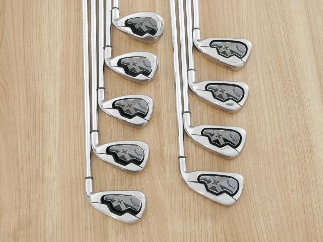 Iron set : Callaway : ชุดเหล็ก Callaway X-18 Pro Series มีเหล็ก 3-Pw,Sw (9 ชิ้น) ก้านเหล็ก NS Pro 950 Flex R