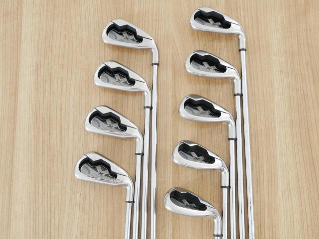 Iron set : Callaway : ชุดเหล็ก Callaway X-18 Pro Series มีเหล็ก 3-Pw,Sw (9 ชิ้น) ก้านเหล็ก NS Pro 950 Flex R