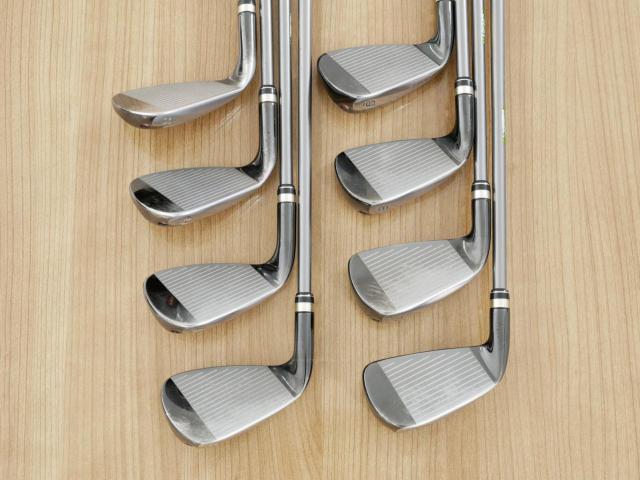 Iron set : PRGR : ชุดเหล็กกระเทย PRGR New Egg Iron (รุ่นปี 2017 ตีง่ายและไกลมาก) มีเหล็ก 6-Pw,Aw,As,Sw (8 ชิ้น) ก้านกราไฟต์ Flex R (M-37)
