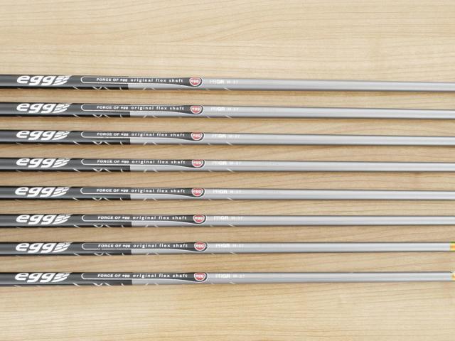 Iron set : PRGR : ชุดเหล็กกระเทย PRGR New Egg Iron (รุ่นปี 2017 ตีง่ายและไกลมาก) มีเหล็ก 6-Pw,Aw,As,Sw (8 ชิ้น) ก้านกราไฟต์ Flex R (M-37)