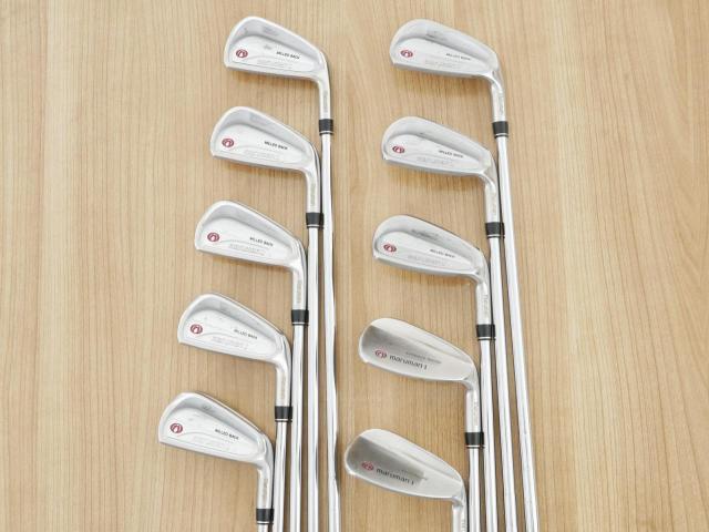 Iron set : Maruman : ชุดเหล็ก Maruman M1 Milled Back) มีเหล็ก 3-Pw,Pw,Aw,Sw (10 ชิ้น) ก้านเหล็ก NS PRO 950GH Flex R