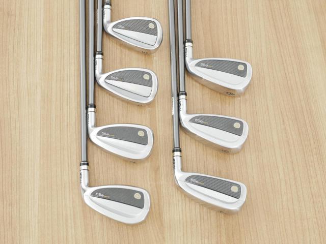 Iron set : PRGR : ชุดเหล็กกระเทย PRGR Super Egg Iron (รุ่นปี 2023 ตัวท๊อปสุด หน้าเด้งเกินกฏ ใช้แข่งไม่ได้ ตีไกลมากๆ) มีเหล็ก 7-Pw,Aw,As,Sw (7 ชิ้น)  ก้านกราไฟต์ Flex SR (M-40)