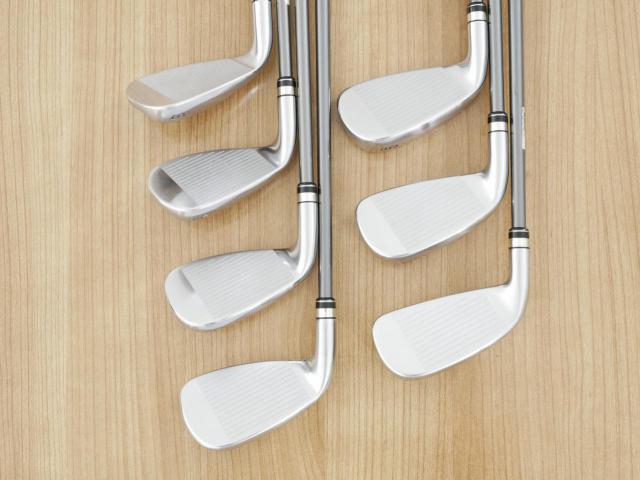 Iron set : PRGR : ชุดเหล็กกระเทย PRGR Super Egg Iron (รุ่นปี 2023 ตัวท๊อปสุด หน้าเด้งเกินกฏ ใช้แข่งไม่ได้ ตีไกลมากๆ) มีเหล็ก 7-Pw,Aw,As,Sw (7 ชิ้น)  ก้านกราไฟต์ Flex SR (M-40)
