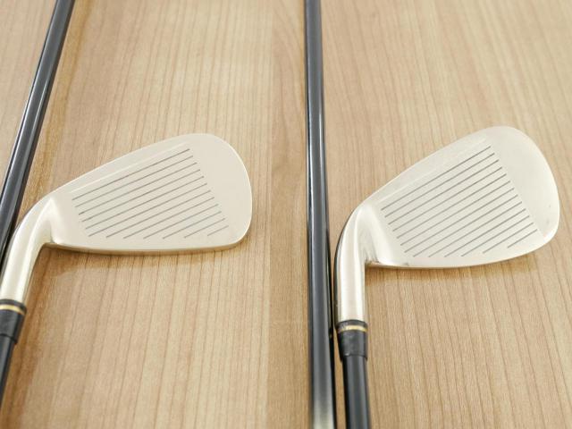 Iron set : Kasco : ชุดเหล็ก Kasco LEIOS J (หน้าเด้ง ตีไกล ง่าย) มีเหล็ก 5-Pw,Aw,Sw (8 ชิ้น) ก้านกราไฟต์ Flex R