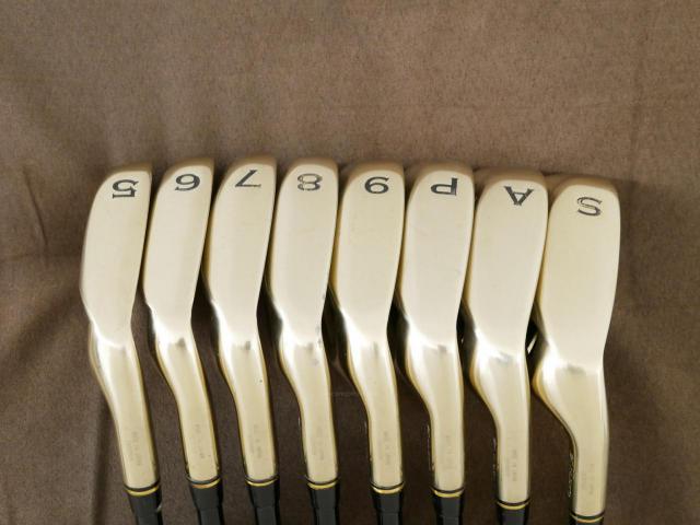 Iron set : Kasco : ชุดเหล็ก Kasco LEIOS J (หน้าเด้ง ตีไกล ง่าย) มีเหล็ก 5-Pw,Aw,Sw (8 ชิ้น) ก้านกราไฟต์ Flex R