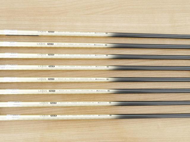 Iron set : Kasco : ชุดเหล็ก Kasco LEIOS J (หน้าเด้ง ตีไกล ง่าย) มีเหล็ก 5-Pw,Aw,Sw (8 ชิ้น) ก้านกราไฟต์ Flex R