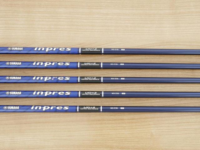 Iron set : Yamaha : ชุดเหล็ก Yamaha Inpres UD+2 (ออกปี 2019 ตีไกลที่สุด ไกลกว่าเหล็กทั่วไป 2 เบอร์ หน้าเด้ง COR 0.822) มีเหล็ก 6-Pw (5 ชิ้น) ก้านกราไฟต์ Flex SR