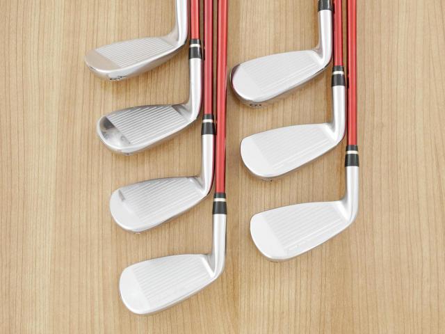 Iron set : Yamaha : ชุดเหล็ก Yamaha Inpres RMX UD+2 (ปี 2017 ตีไกลที่สุด ไกลกว่าเหล็กทั่วไป 2 เบอร์) มีเหล็ก 6-Pw,Aw,As (7 ชิ้น) ก้านกราไฟต์ Mitsubishi Bassara i50xct Flex R