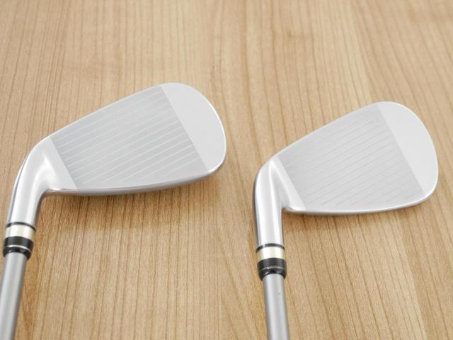 Iron set : PRGR : ชุดเหล็กกระเทย PRGR Egg PC (รุ่นปี 2019 ตีง่ายและไกลมากๆ โกงสุดๆ) มีเหล็ก 6-Pw,Aw,As (7 ชิ้น) ก้านกราไฟต์ M-40 Flex SR