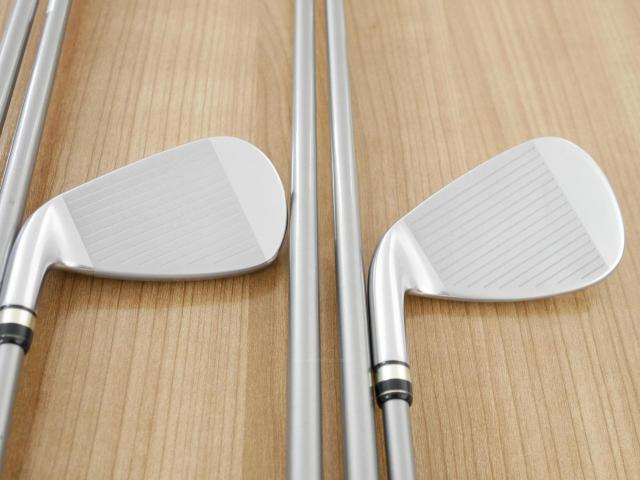 Iron set : PRGR : ชุดเหล็กกระเทย PRGR Egg PC (รุ่นปี 2019 ตีง่ายและไกลมากๆ โกงสุดๆ) มีเหล็ก 6-Pw,Aw,As (7 ชิ้น) ก้านกราไฟต์ M-40 Flex SR