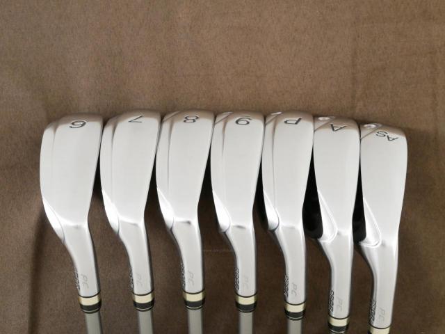 Iron set : PRGR : ชุดเหล็กกระเทย PRGR Egg PC (รุ่นปี 2019 ตีง่ายและไกลมากๆ โกงสุดๆ) มีเหล็ก 6-Pw,Aw,As (7 ชิ้น) ก้านกราไฟต์ M-40 Flex SR