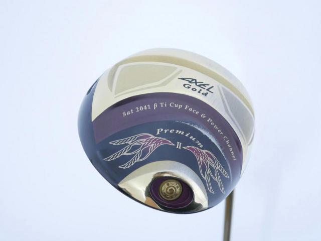 Driver : Tsuruya : Tsuruya AXEL Gold Premium II (รุ่นปี 2017 ตัวท๊อป หน้าเด้งสุดๆ COR 0.86 ของใหม่ 4 หมื่น) Loft 10.5 Flex R