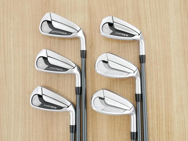 Iron set : Yamaha : ชุดเหล็ก Yamaha Inpres DriveStar Type D (รุ่นล่าสุด ออกปี 2024 ตีไกลที่สุด ไกลกว่าเหล็กทั่วไป 2 เบอร์ หน้าเด้งมากๆ) มีเหล็ก 7-Pw,Aw,As (6 ชิ้น) ก้านกราไฟต์ Fujikura Speeder NX M-425i Flex SR