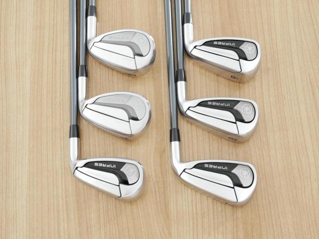 Iron set : Yamaha : ชุดเหล็ก Yamaha Inpres DriveStar Type D (รุ่นล่าสุด ออกปี 2024 ตีไกลที่สุด ไกลกว่าเหล็กทั่วไป 2 เบอร์ หน้าเด้งมากๆ) มีเหล็ก 7-Pw,Aw,As (6 ชิ้น) ก้านกราไฟต์ Fujikura Speeder NX M-425i Flex SR