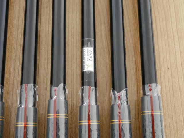 Iron set : Other Brand : **ของใหม่ ยังไม่แกะพลาสติก** ชุดเหล็ก Mutsumi Honma MH777 One Length (ใบใหญ่ ตีง่าย ไกล) มีเหล็ก 5-Pw (6 ชิ้น) ก้านกราไฟต์ Flex R