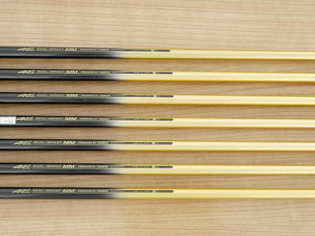 Iron set : Tsuruya : ชุดเหล็ก Tsuruya AXEL Dual Impact MM (หน้าเด้ง ตีง่ายมาก เหมาะกับซีเนียร์) มีเหล็ก 5-Pw,Aw (7 ชิ้น) ก้านกราไฟต์ Flex R