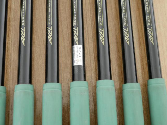 Iron set : Tsuruya : ชุดเหล็ก Tsuruya AXEL Dual Impact MM (หน้าเด้ง ตีง่ายมาก เหมาะกับซีเนียร์) มีเหล็ก 5-Pw,Aw (7 ชิ้น) ก้านกราไฟต์ Flex R