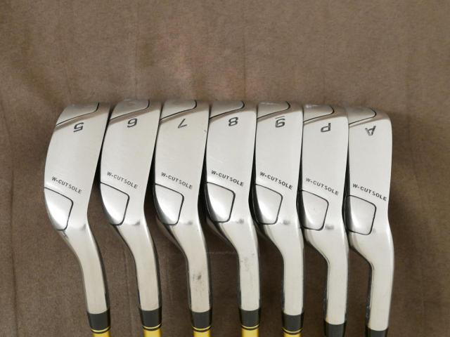 Iron set : Tsuruya : ชุดเหล็ก Tsuruya AXEL Dual Impact MM (หน้าเด้ง ตีง่ายมาก เหมาะกับซีเนียร์) มีเหล็ก 5-Pw,Aw (7 ชิ้น) ก้านกราไฟต์ Flex R