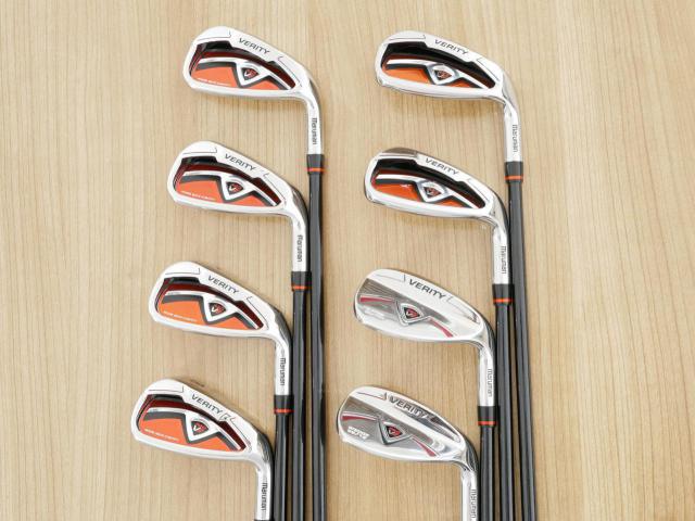 Iron set : Maruman : ชุดเหล็ก Maruman Red-V II (ใบใหญ่ ตีง่าย ไกล) มีเหล็ก 5-Pw,Aw,Sw (8 ชิ้น) ก้านกราไฟต์ Flex R