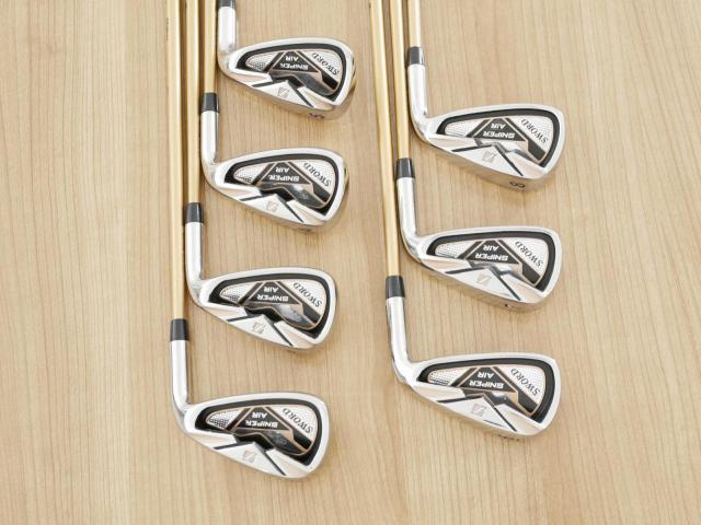 Iron set : Katana : ชุดเหล็ก Katana Sword Sniper AIR (หน้าเด้ง) มีเหล็ก 6-Pw,Aw,Sw (7 ชิ้น) ก้านกราไฟต์ Fujikura Air Speeder Flex R