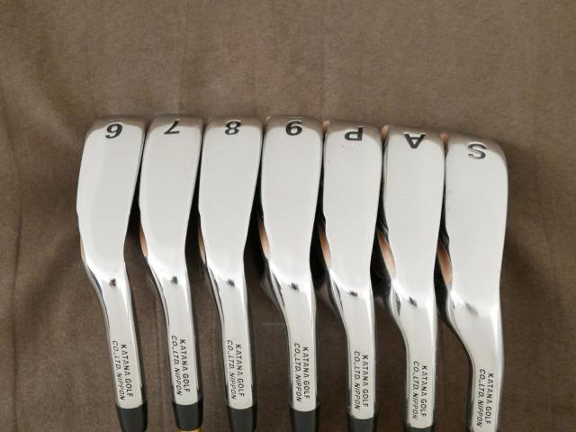 Iron set : Katana : ชุดเหล็ก Katana Sword Sniper AIR (หน้าเด้ง) มีเหล็ก 6-Pw,Aw,Sw (7 ชิ้น) ก้านกราไฟต์ Fujikura Air Speeder Flex R