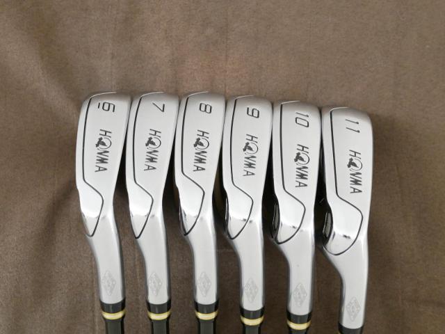 Iron set : Honma : **ตุ้มน้ำหนักหลุด** ชุดเหล็ก Honma Beres IS-01 (หน้าเด้ง Maraging) มีเหล็ก 6-11 (6 ชิ้น เทียบเท่า 5-Pw) ก้าน ARMRQ 6 (49) FLex R (2 ดาว)