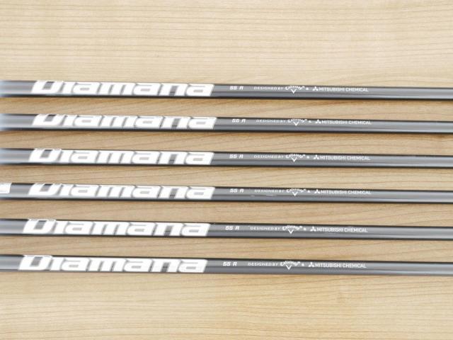 Iron set : Callaway : ชุดเหล็ก Callaway APEX DCB Forged (ปี 2022) มีเหล็ก 5-Pw (6 ชิ้น) ก้านกราไฟต์ Mitsubishi Diamana 55 Flex R