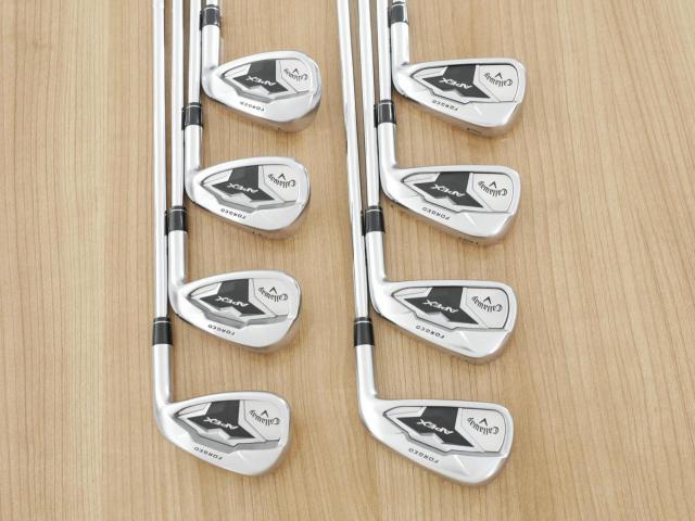 Iron set : Callaway : ชุดเหล็ก Callaway APEX Forged (ออกปี 2019) มีเหล็ก 4-Pw,Aw (8 ชิ้น) ก้านเหล็ก True Temper Elevate 95 VSS Flex R