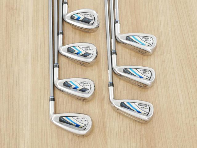 Iron set : XXIO : ชุดเหล็ก XXIO Cross 2 (ออกปี 2021 ตีไกลที่สุดของที่สุดจาก XXIO หน้าเด้งสุดๆ) มีเหล็ก 5-Pw,Sw (7 ชิ้น ตีไกลกว่าปกติ 2 เบอร์) ก้านกราไฟต์ MH-2000 Flex R