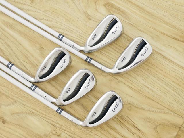 Lady club : All : ชุดเหล็ก Ping G Le 3 (รุ่นล่าสุด ออกปี 2024 ใบใหญ่ ตีง่ายมาก) มีเหล็ก 7-Pw,Sw (5 ชิ้น) ก้านกราไฟต์ Ping ULT 250 J Flex A (Lady)
