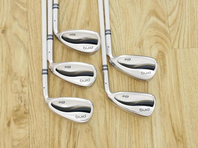 Lady club : All : ชุดเหล็ก Ping G Le 3 (รุ่นล่าสุด ออกปี 2024 ใบใหญ่ ตีง่ายมาก) มีเหล็ก 7-Pw,Sw (5 ชิ้น) ก้านกราไฟต์ Ping ULT 250 J Flex A (Lady)