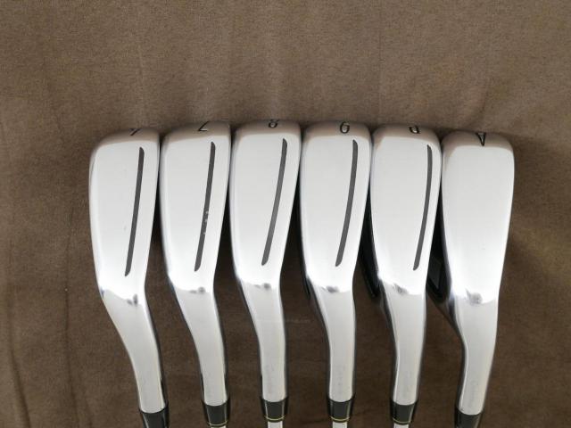Iron set : Taylormade : ชุดเหล็ก Taylormade Gloire G (รุ่นท๊อปสุด ตีไกลมากๆ เหล็ก 7 Loft 26.5 หน้าเด้ง) มีเหล็ก 6-Pw,Aw (6 ชิ้น) ก้านเหล็ก NS Pro 830 Flex S